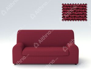 Ελαστικά καλύμματα καναπέ Ξεχωριστό Μαξιλάρι Bielastic Alaska-Τριθέσιος-Μπορντώ -10+ Χρώματα Διαθέσιμα-Καλύμματα Σαλονιού