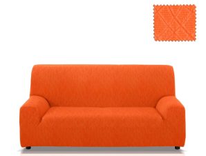 Ελαστικά καλύμματα καναπέ Karen-Τριθέσιος-Πορτοκαλί -10+ Χρώματα Διαθέσιμα-Καλύμματα Σαλονιού