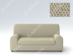 Ελαστικά καλύμματα καναπέ Ξεχωριστό Μαξιλάρι Bielastic Viena-Τριθέσιος-Μπεζ -10+ Χρώματα Διαθέσιμα-Καλύμματα Σαλονιού